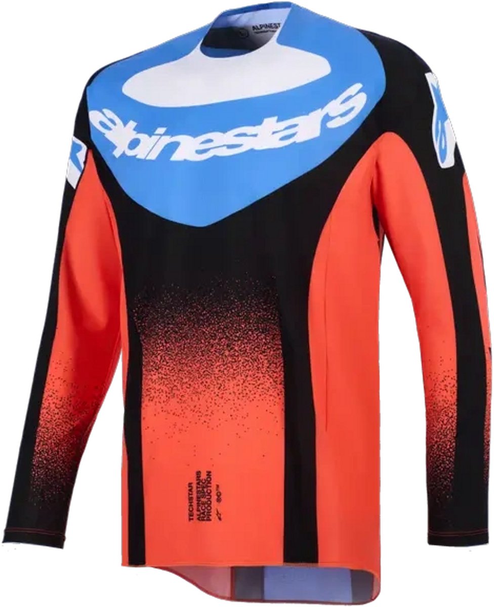Alpinestars Techstar Knif MX Jersey – Oranje / Zwart / Blauw