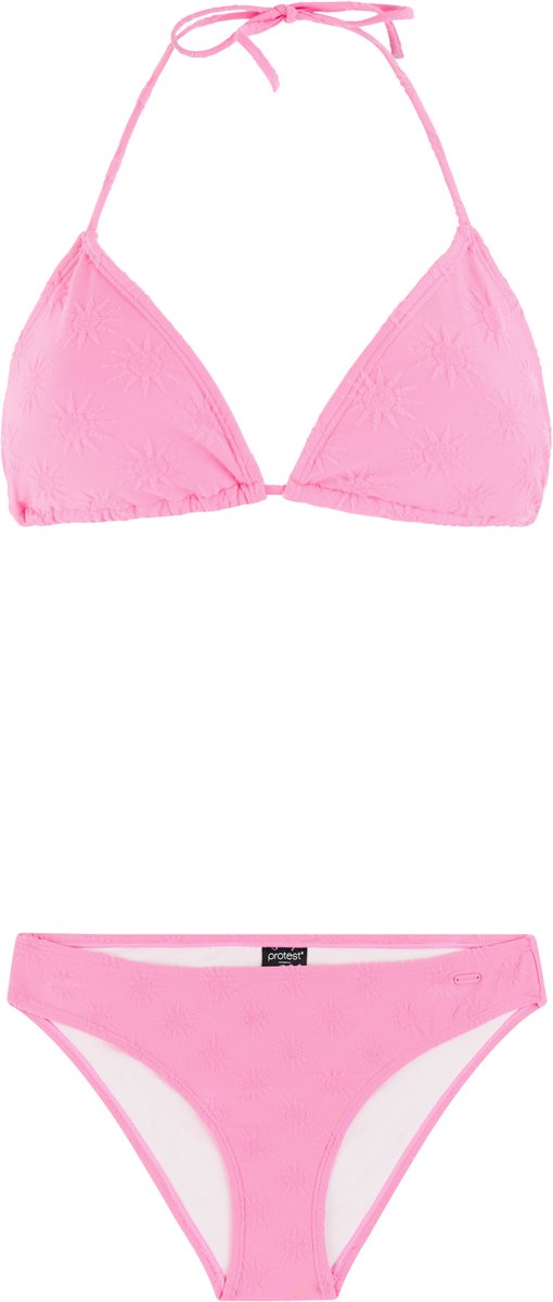 Protest PRTBalance Triangel bikini set Dames Koordsluiting Uitneembare vulling Normale pasvorm Medium dekking Roze
