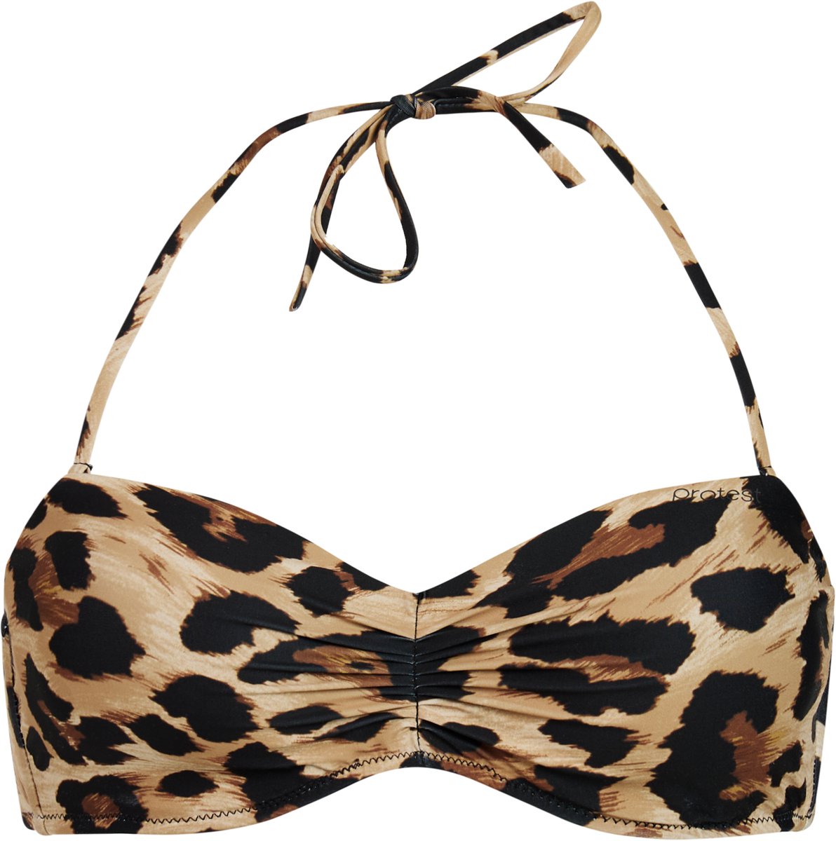 Protest MIXLeslie - Bandeau bikini top Dames - B&C-cup - Vaste vulling - Normale pasvorm - Bruin