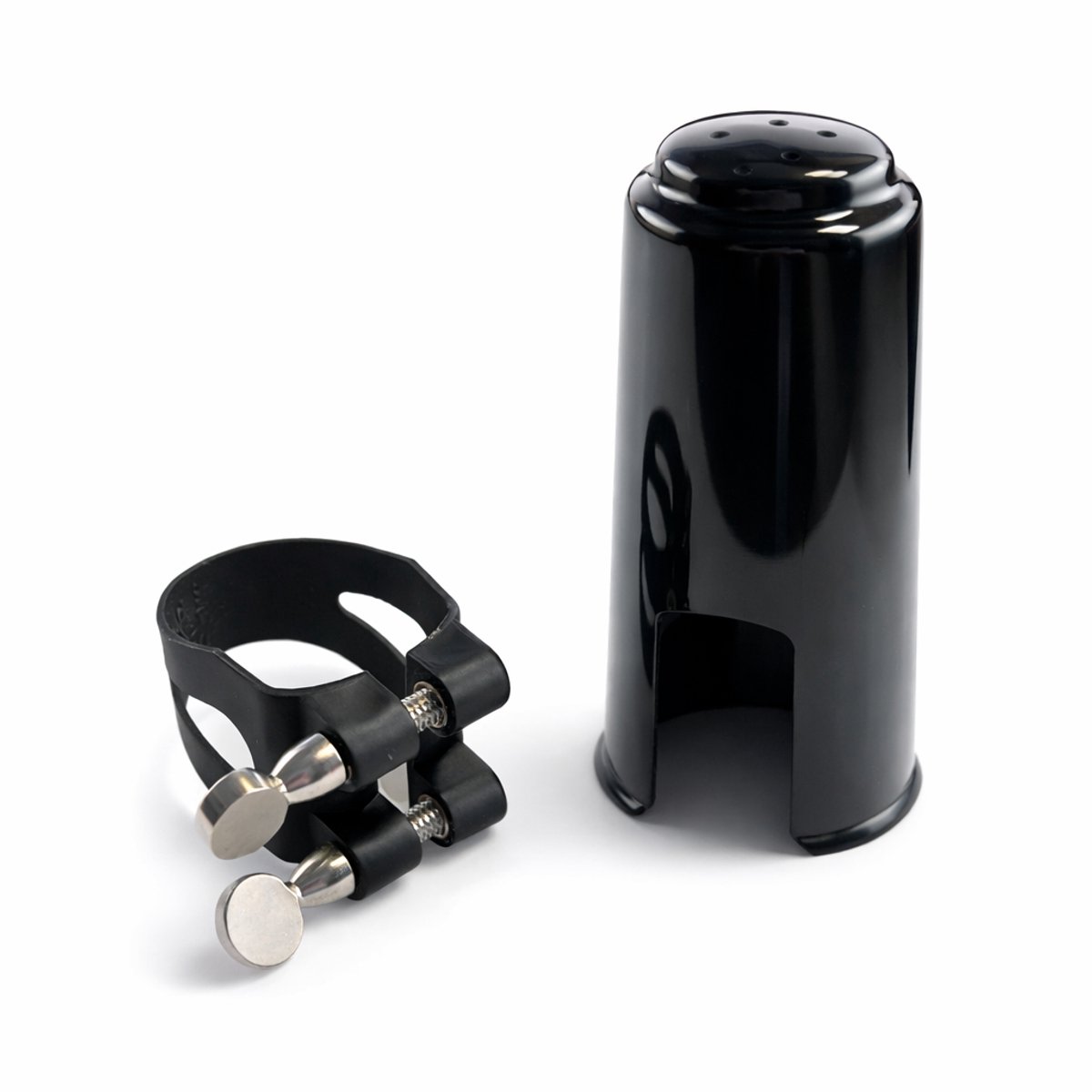 Bb Klarinet PU flex ligature rietbinder met mondstuk kap plastic cap