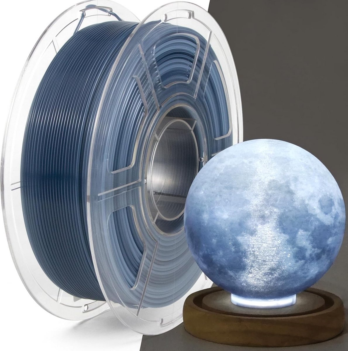 3D Printer Filament - PETG Materiaal - Hoge Snelheid Printen - Hoge Maalnauwkeurigheid - 1.75mm 1kg - Indigo Wit