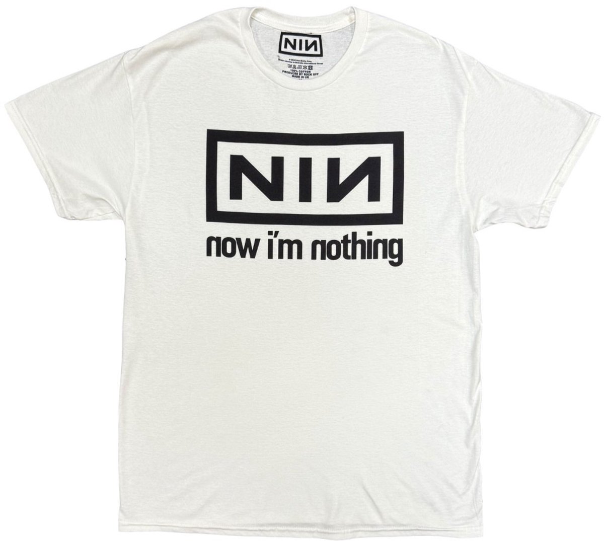 Nine Inch Nails - Now I'm Nothing Heren Tshirt - 2XL - Wit