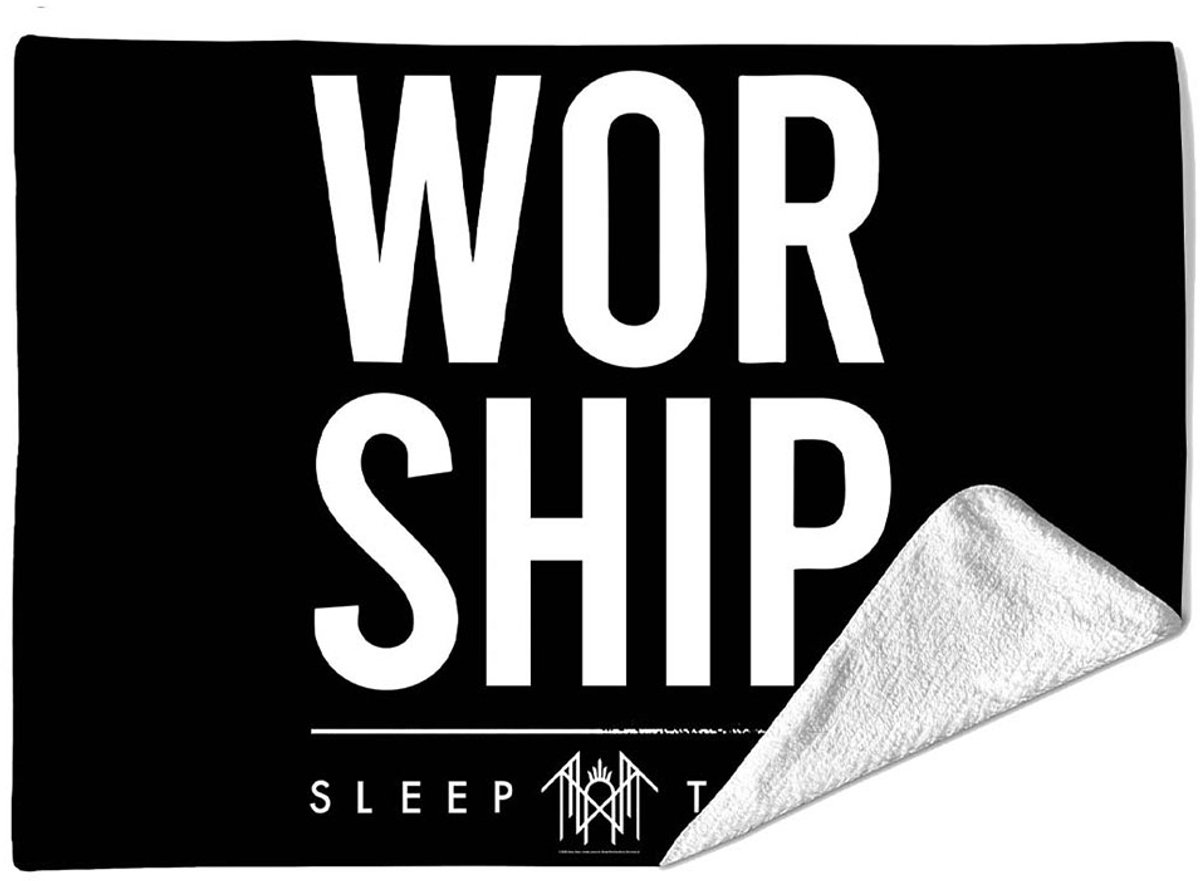 Rocksax Sleep Token - Worship Plaid - Tweepersoons (152cm x 203cm) - Zwart/Wit