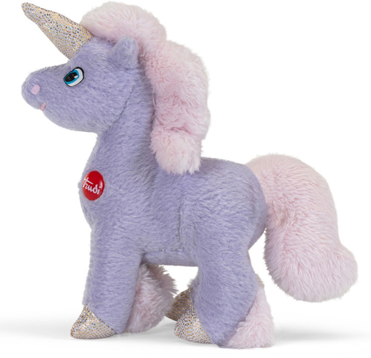Trudi - Sweet Collection Knuffel Eenhoorn 10 cm - Handgemaakt in Italië - Pluche knuffel - Knuffeldier voor jongens en meisjes - Lila - 10x10x4 cm maat XXS