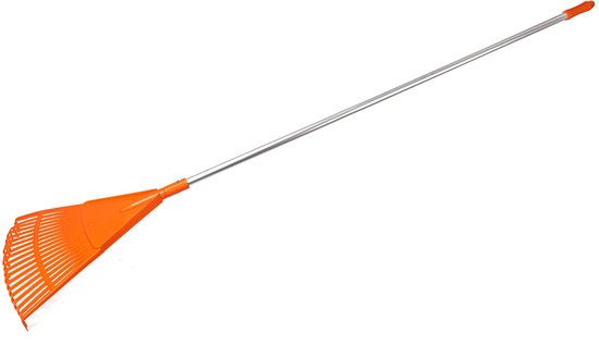 KOTARBAU® Set 5-Delig Bladhark, Kunststof, 150 cm, Oranje, Tuinhark, Gazonhark, Stevige Hark, Uitwisselbare Opzetstukken, met Aluminium Steel, Extra-Click van Merkloos	 — afbeelding 4