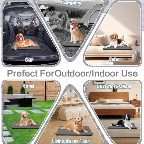 Waterdicht Hondenbed Reizen & Outdoor - Draagbare Anti-slip Slaapmat van Merkloos — afbeelding 3