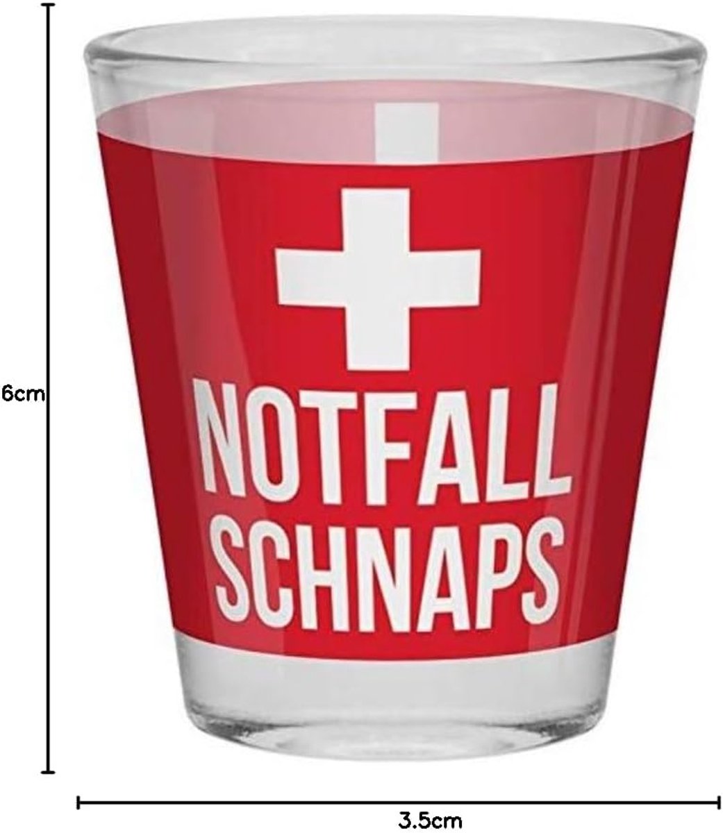 Set van 4 Kleine Borrelglazen - Compacte Shotglazen voor Sterke Drank - 6 cm