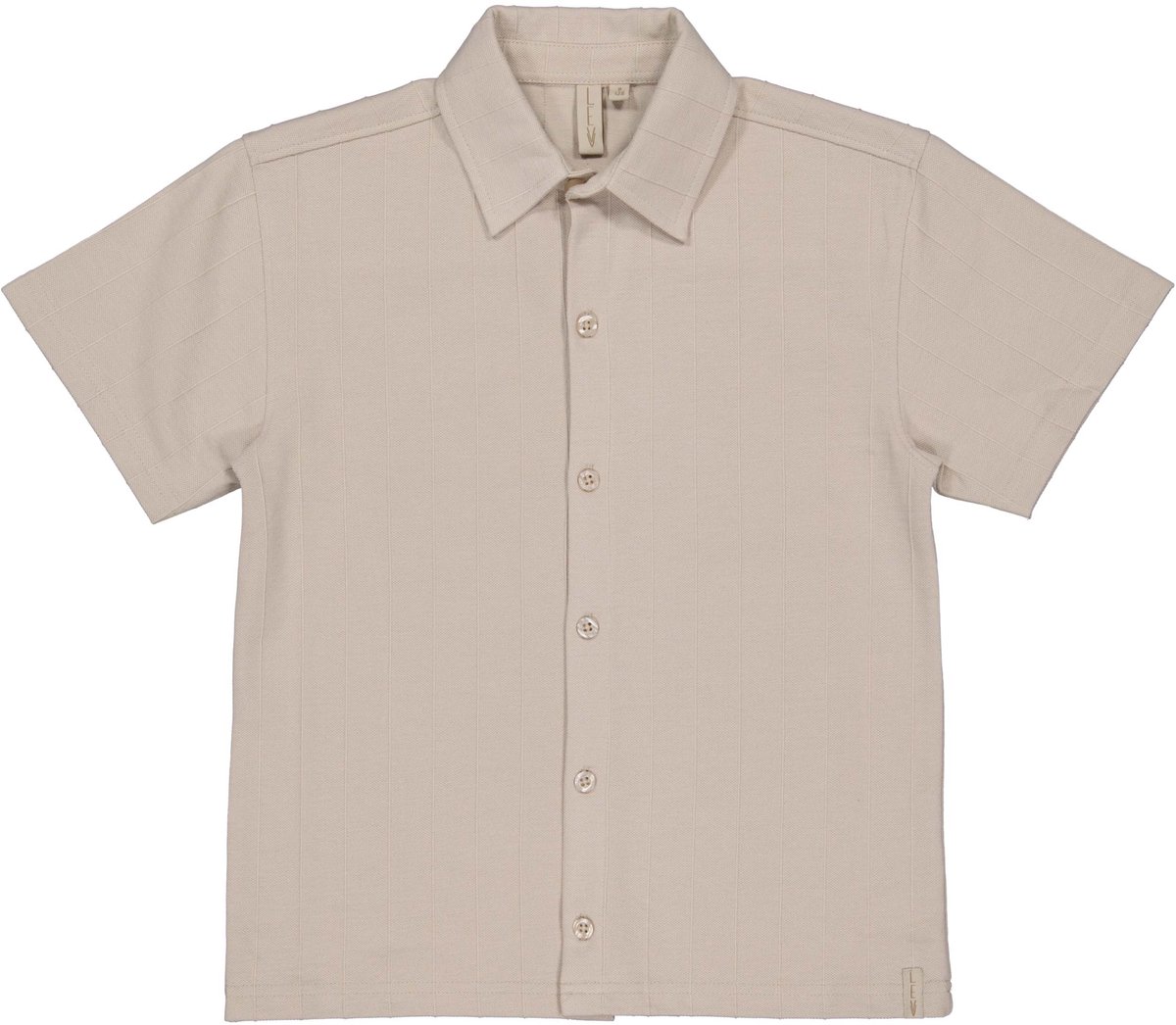 Levv - Brent Jongens Overhemd - Light Grey - Maat 152