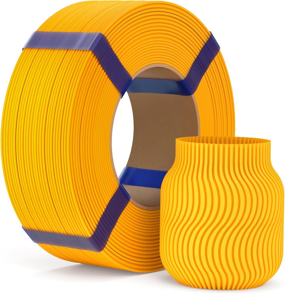 PLA Gloeidraad Navulset 1.75mm Zonnegeel 1kg voor 3D Printer, Hoge Nauwkeurigheid