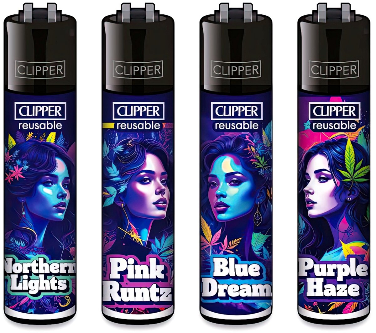 Clipper Classic Large Aanstekers - Limited Edition - "Mary Janes #2" (4 Stuks)