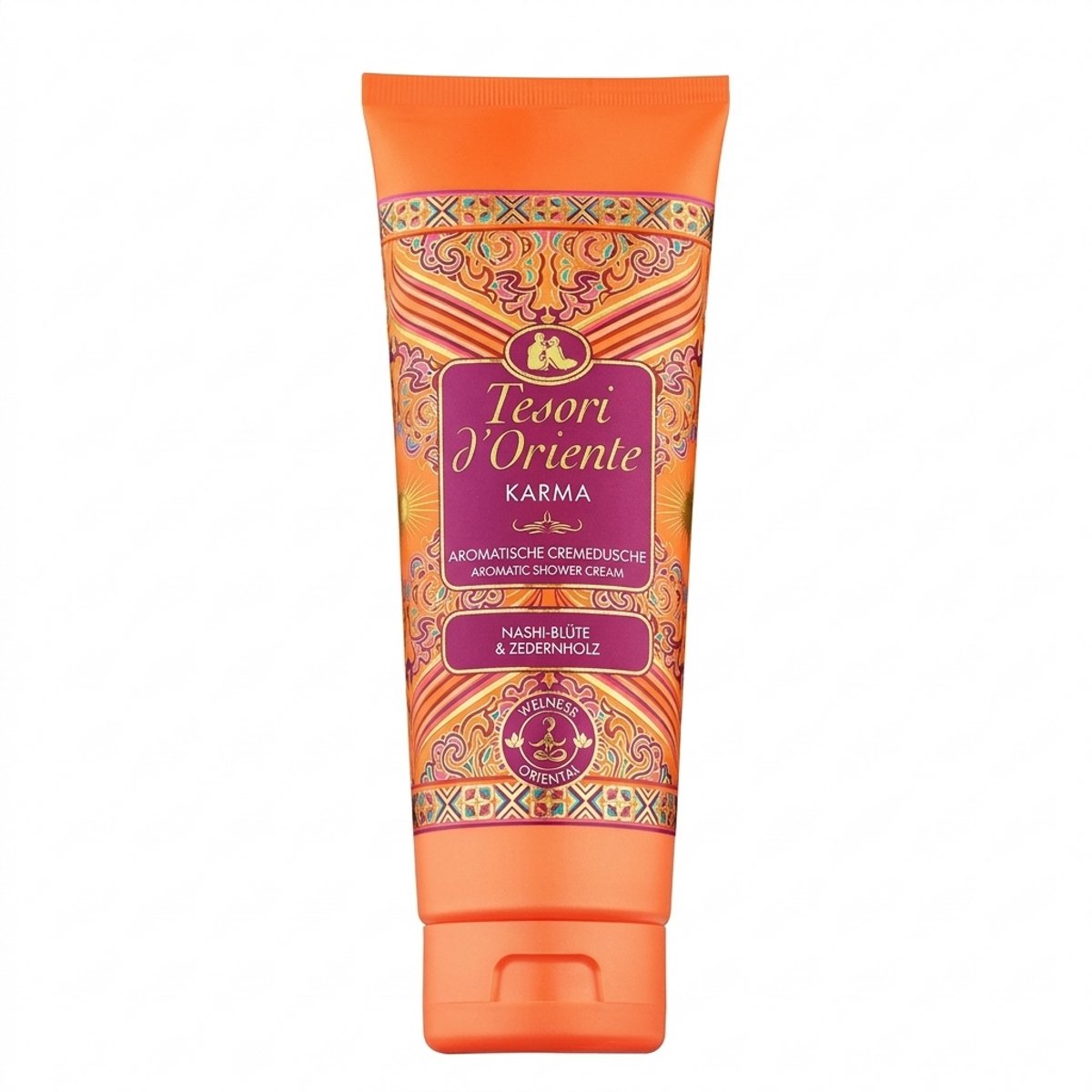 Tesori d'Oriente Creme Shower Karma – Aromatic Shower Gel met Nashi Blossom & Cedar Wood – Douchecrème voor Body Care – Wellness Rituals – 250 ml
