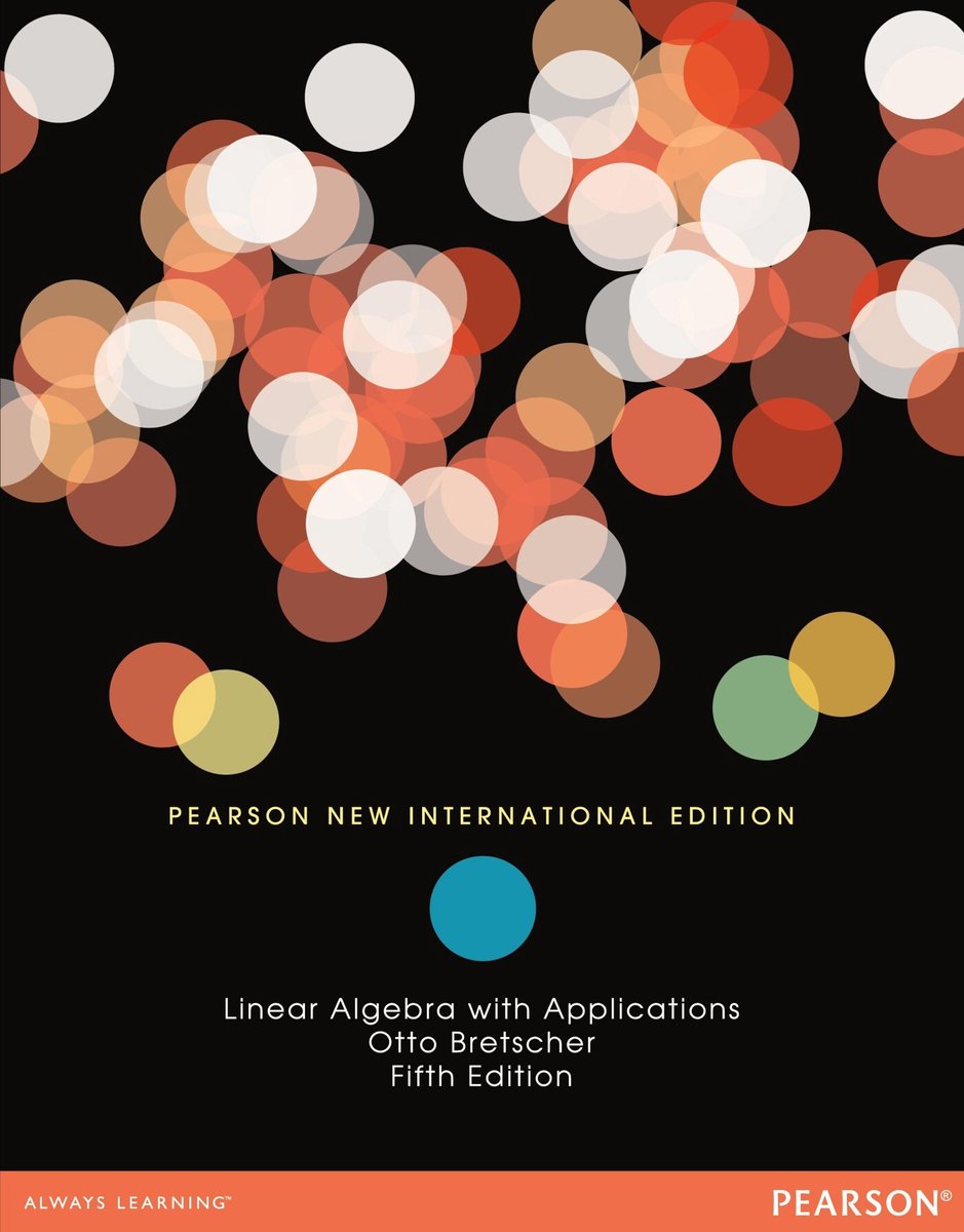 Omslag van Linear Algebra With Applications