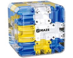 Grote 3D-doolhofkubus - Logische uitdaging 3x3 doolhofpuzzel - speelgoed voor stressvermindering en het ontwikkelen van logisch denken (blauw)