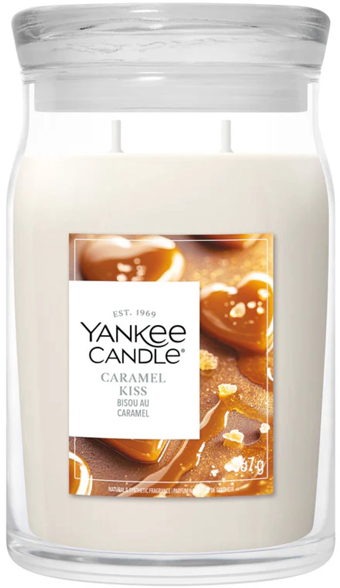 Yankee Candle - Caramel Kiss Large Jar - tot 80 branduren