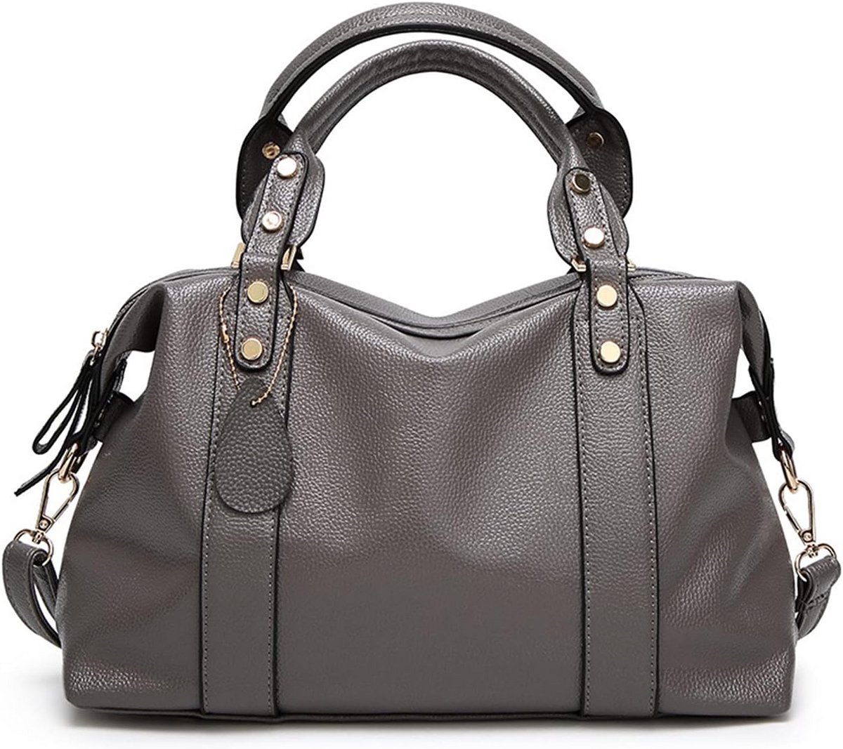 Elegante Dames Boston Tas van PU Leergrens - Ruim en Waterdicht