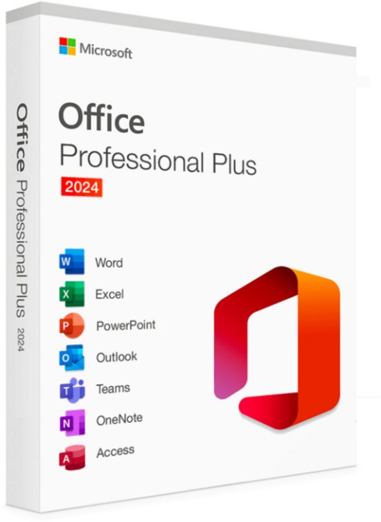 Microsoft Office Professional Plus 2024 - Windows - Microsoft Office - Eenmalige aankoop