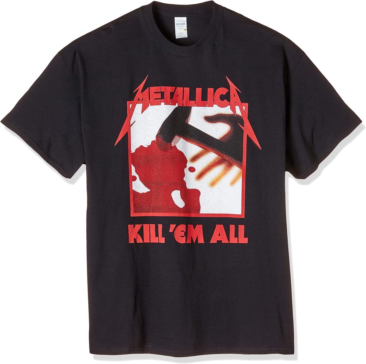 Heren T-shirt - Klassiek Band T-shirt - Casual Kleding - Iconisch Album Artwork - Reguliere Pasvorm - Zwart
