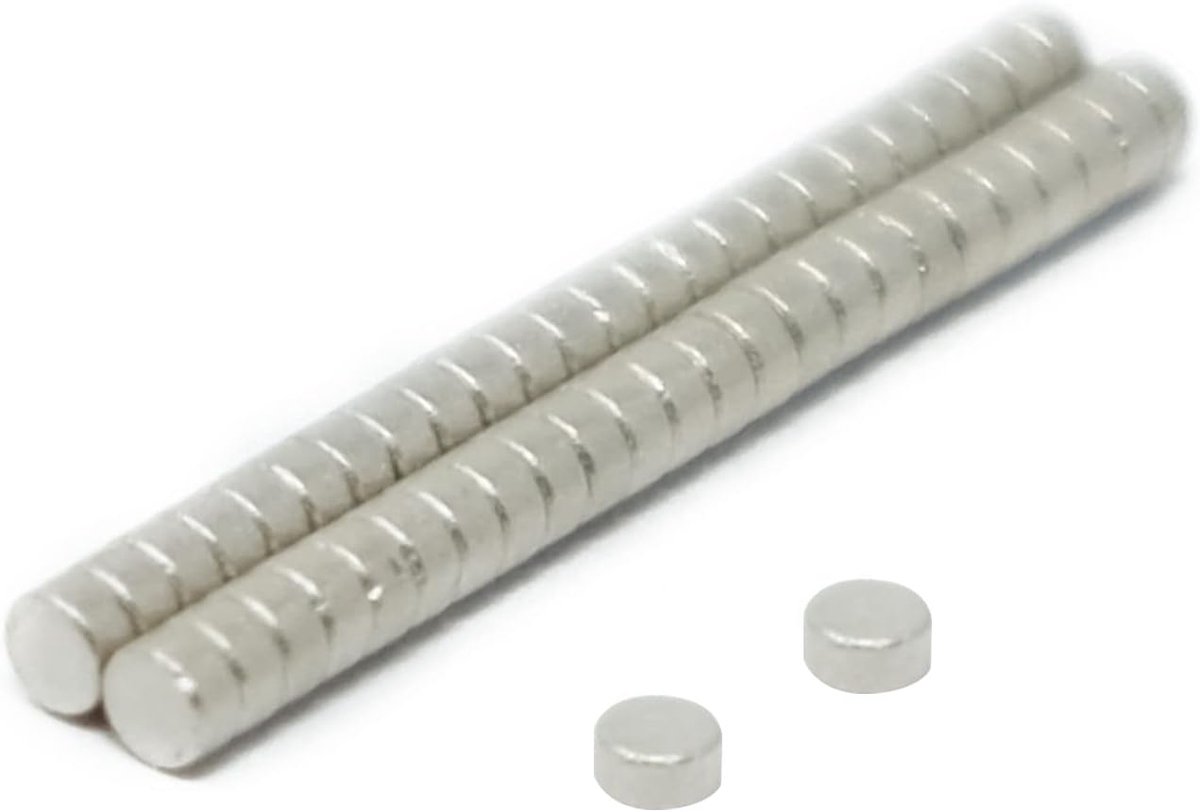 Slijtvaste schijfmagneet, 2mm x 1mm, 250°C max, 50 stuks