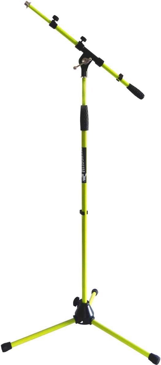 Microfoonstatief met dwarsbalk en metalen voetstuk - hoogte 100-176 cm - uitschuifbaar 44-82 cm - inclusief draadadapter - voor studio en live gebruik