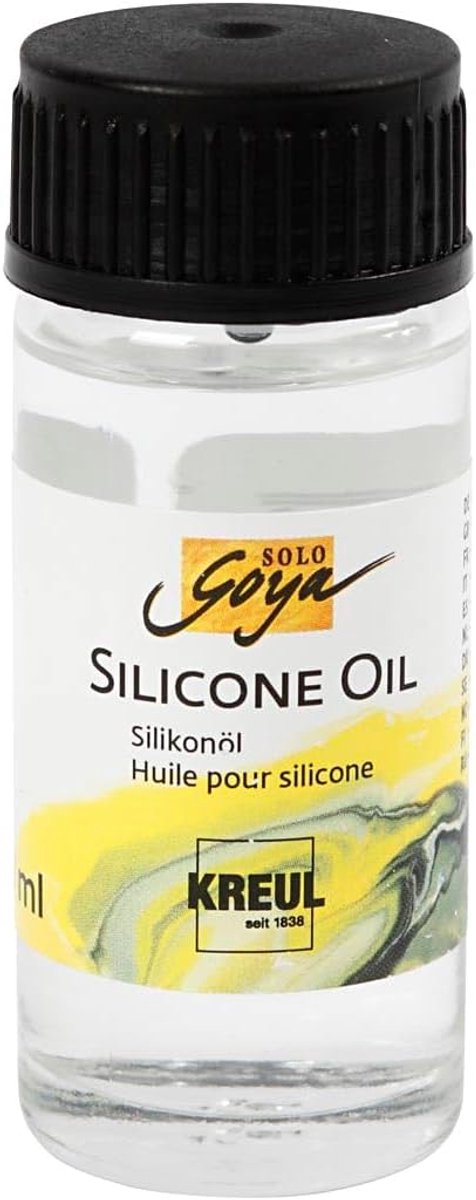 Siliconenolie 20 ml voor giettechniek - Cellen en structuren voor acrylverf