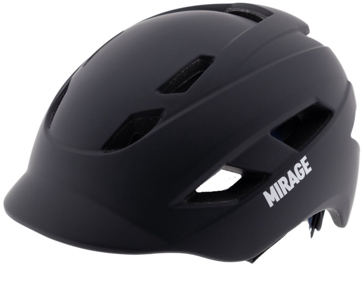 Mirage City/E-bike helm 55-58cm - Fidlock - LED - mat zwart - fietshelm