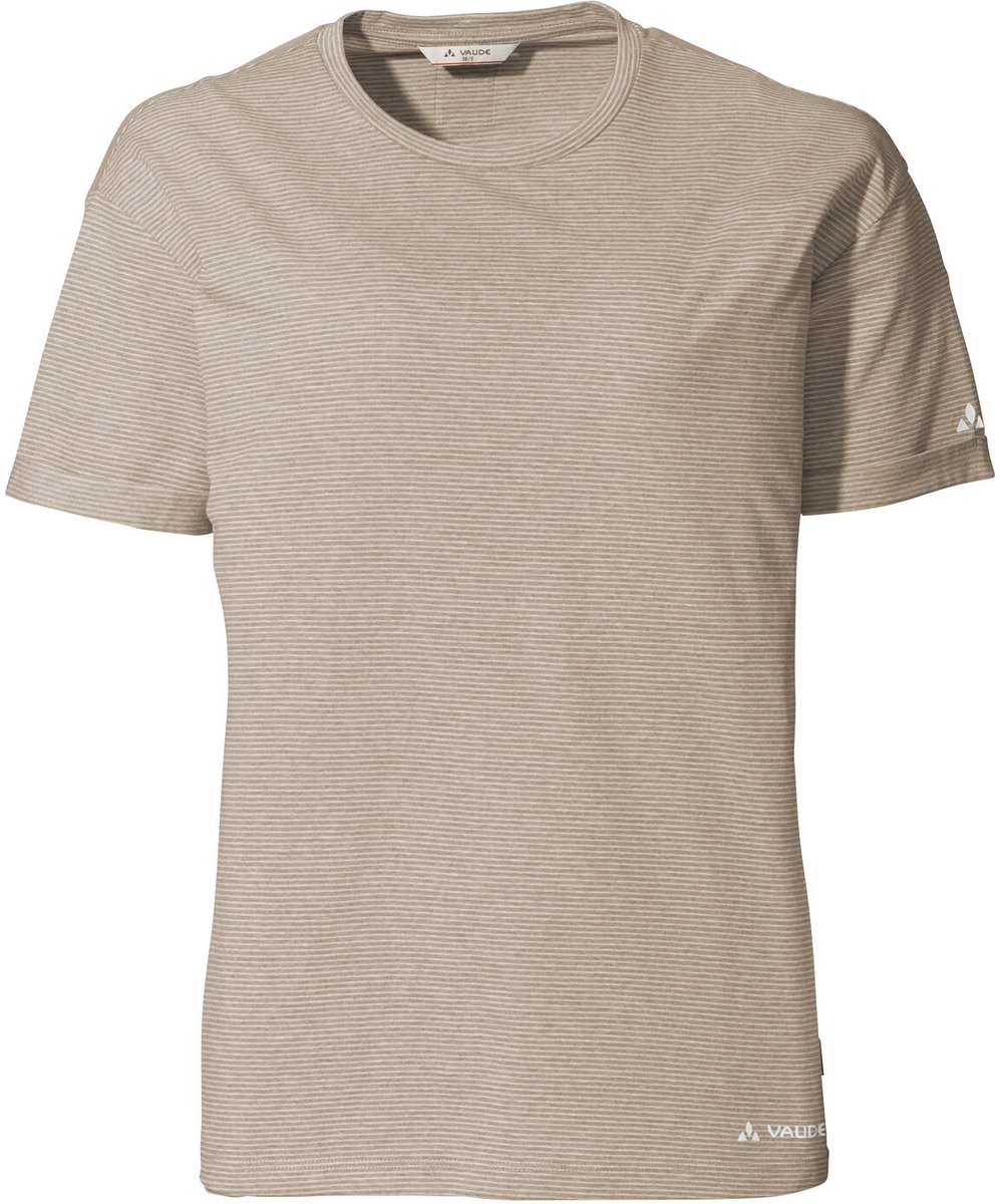 VAUDE Mineo gestreept T-shirt functioneel shirt dames outdoor sport-t-shirt losse pasvorm Wit
