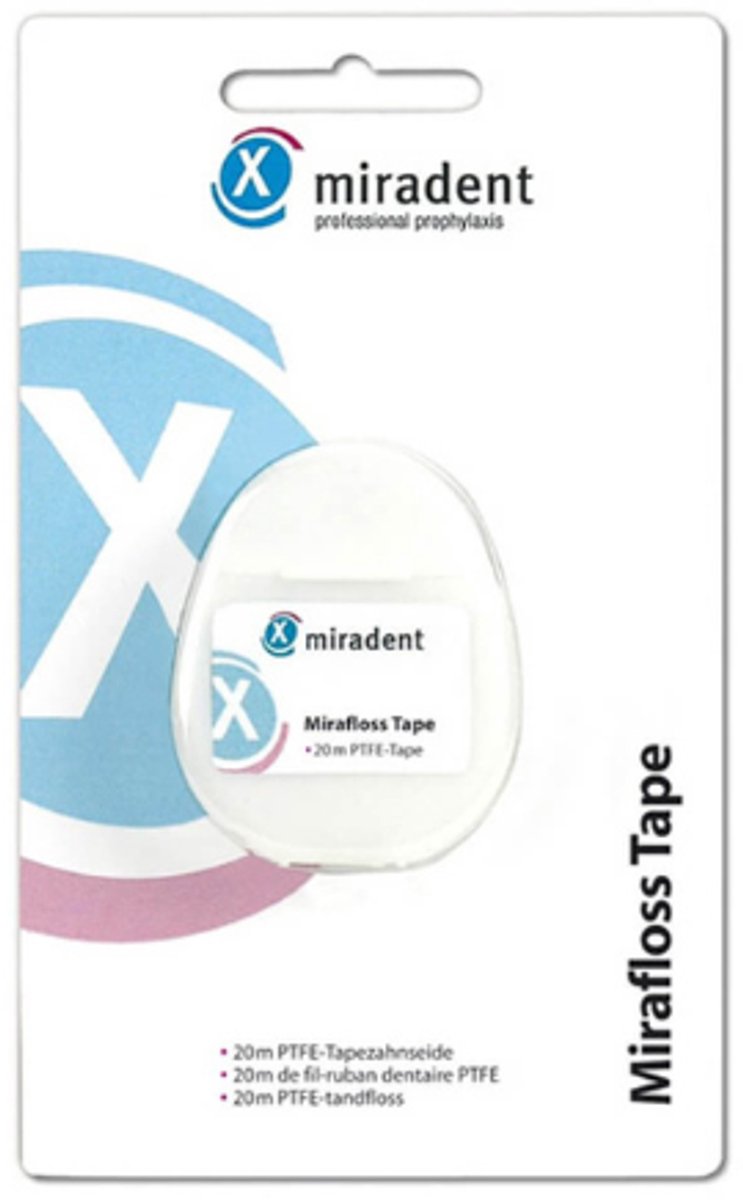 Miradent Tandzijde Mirafloss Tape met PTFE | 20 m