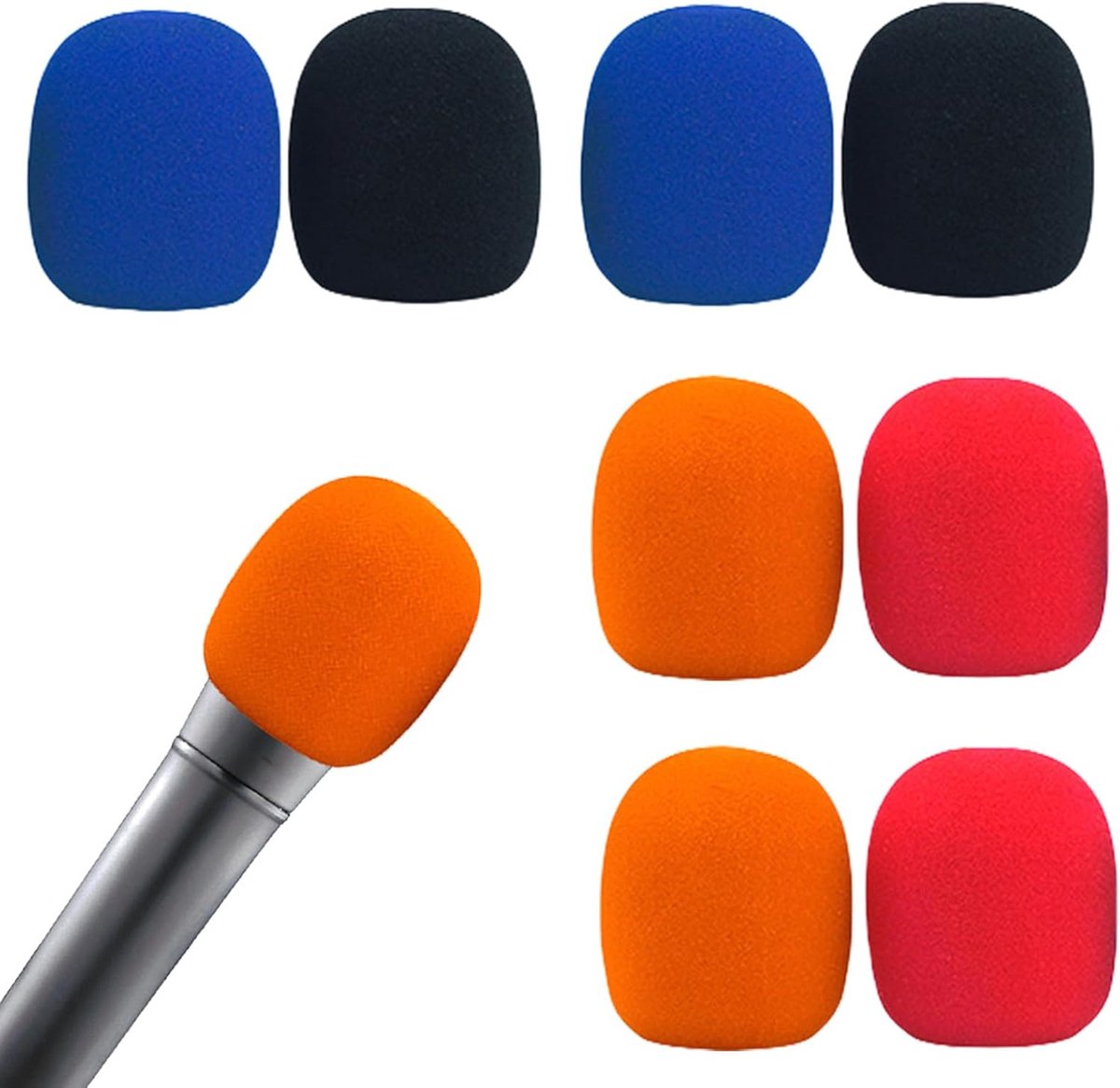 8 stuks popfilter windbescherming microfoon schuim KTV outdoor