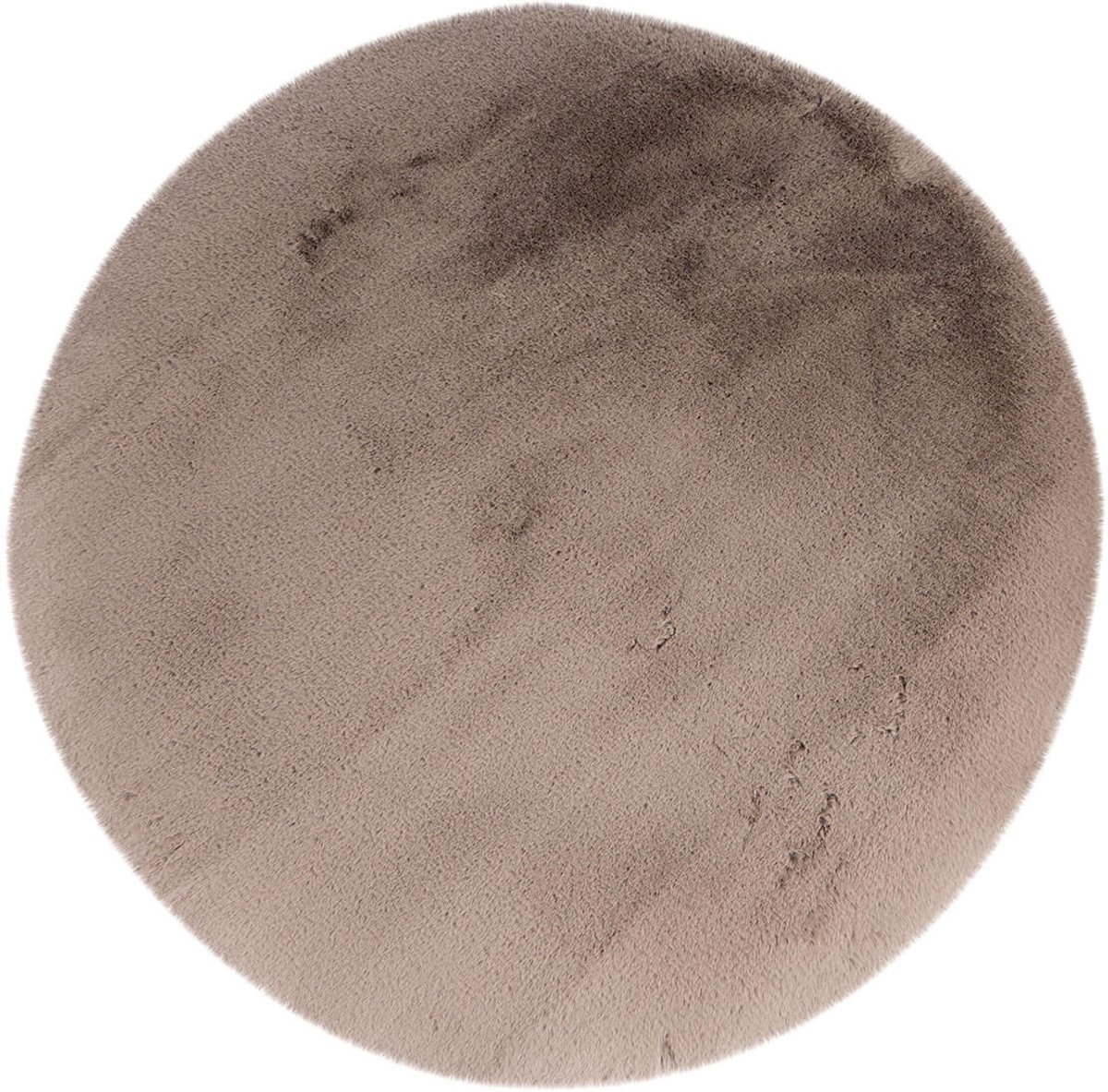 Muratap Heaven Rond Fluffy Soft Hoogpolig Vloerkleed Taupe- 160 CM Ø