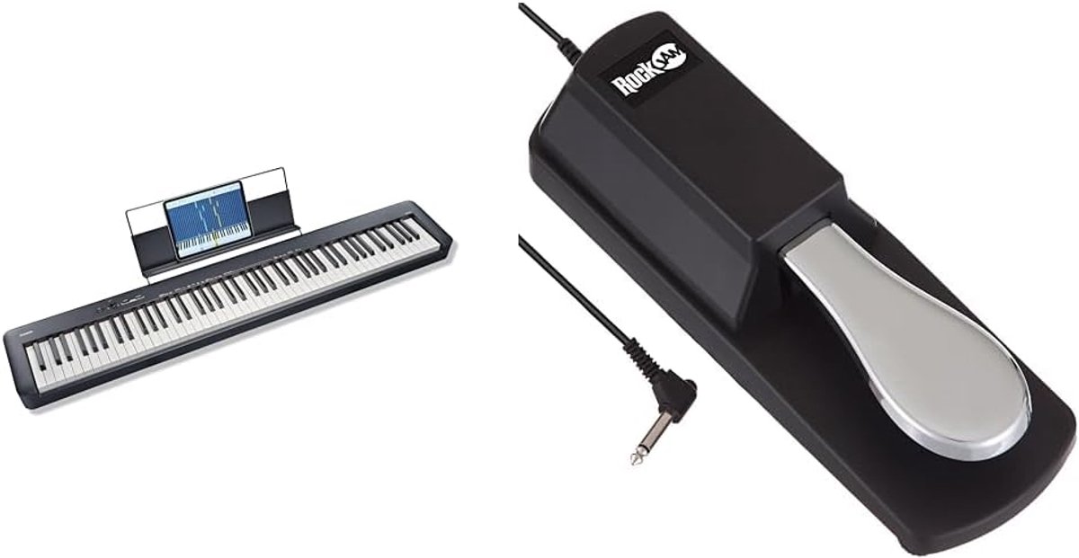 Digitale Piano Zwart - Inclusief Sustain Pedaal voor Keyboard
