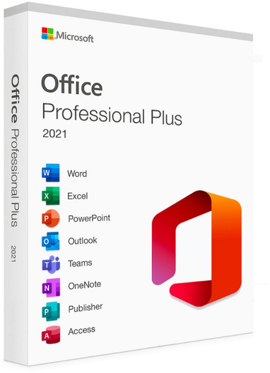 Microsoft Office Professional Plus 2021 - Windows - Microsoft Office - Eenmalige aankoop