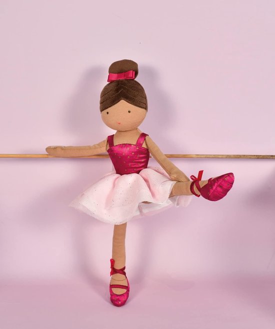 Lappenpop Ballerina met Tutu en Danskleding - 35 cm - Geschenk voor Pasgeboren Meisje van Merkloos — afbeelding 2