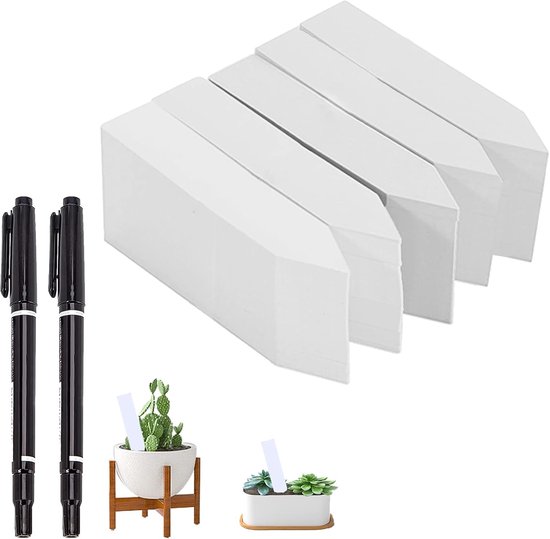 Plantenlabels - plantenstekers - steeketiketten - 400 stuks - plantenlabels voor buiten - plantetiketten - planten etiketten - plant etiketten - plantetiketteen - plantenetiketten voor de tuin - Geschikt Voor het markeren van bomen,kassen - wit