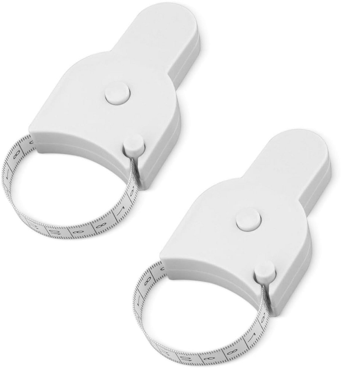Lichaamsmeetlint Set - Meetlinten - Lichaamsmetingen - Intrekbaar en Flexibel - 150 cm - Wit
