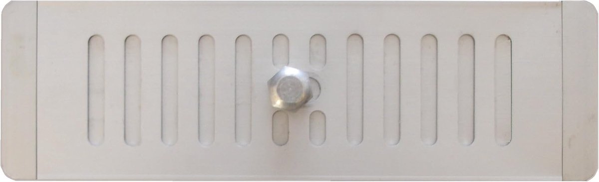 Regelbaar Ventilatiepaneel voor Kasten - Geanodiseerd Aluminium Luchtrooster (25 x 8 cm)