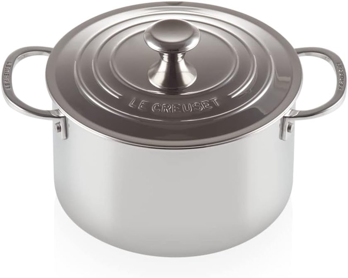 Kookpan met Deksel - RVS Pan - Vetarm Koken - 3-laags Plus Materiaal - 20 cm