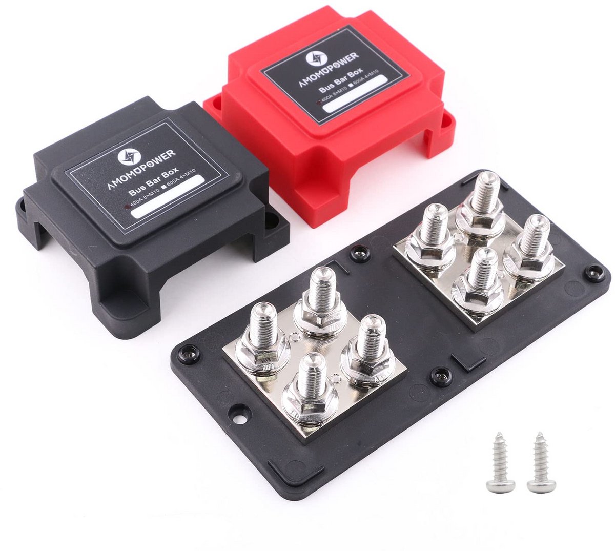 Heavy-Duty Bus Bar Box met 8 Terminals voor Batterijdistributie - 12V-48V DC
