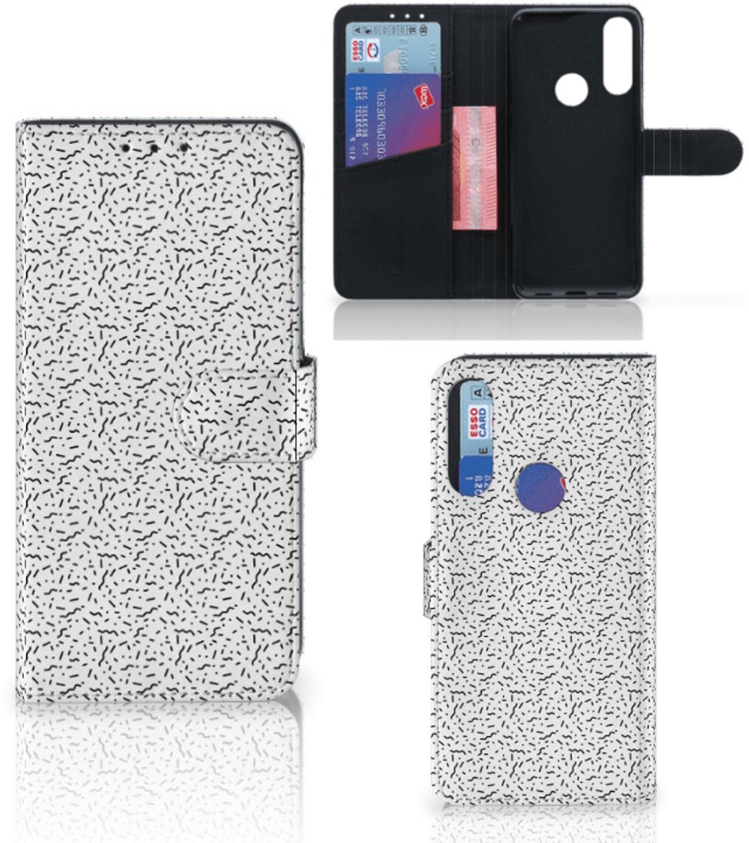 Alcatel 1S 2020 Telefoon Hoesje Stripes Dots