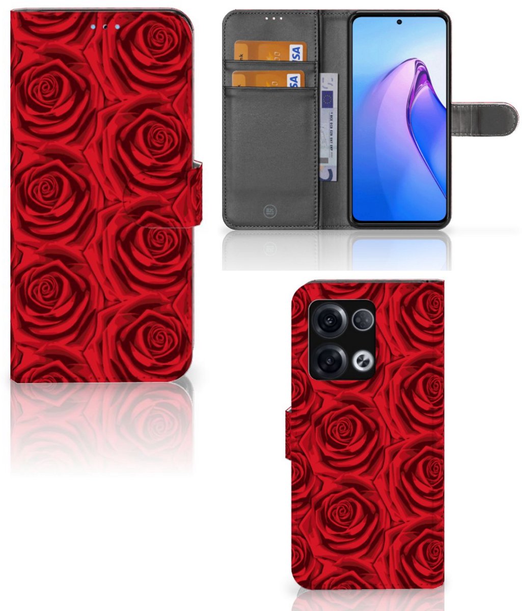 OPPO Reno8 Pro Hoesje Red Roses