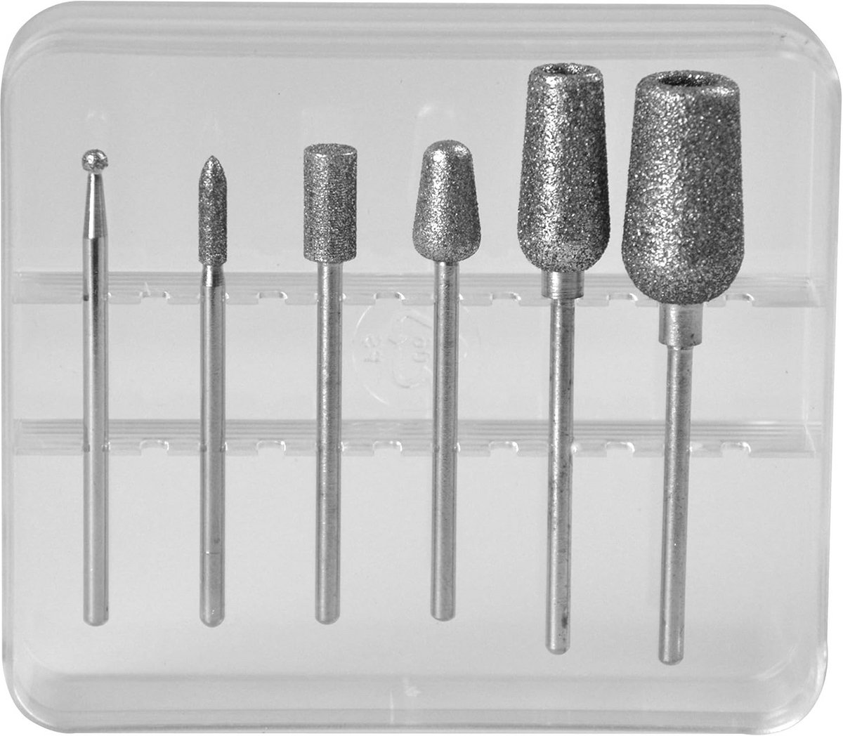 6-delige set diamantopzetstukken voor manicure en pedicure