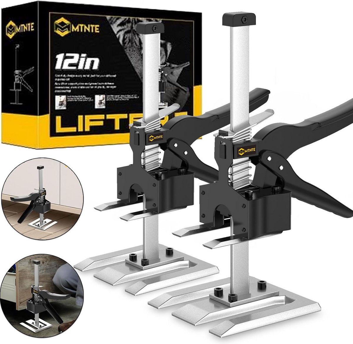 Multifunctioneel Hefapparaat voor Gipsplaten en Deurpaneel - 38 cm Lifter met Hefbereik tot 17 cm, Tot 150 kg