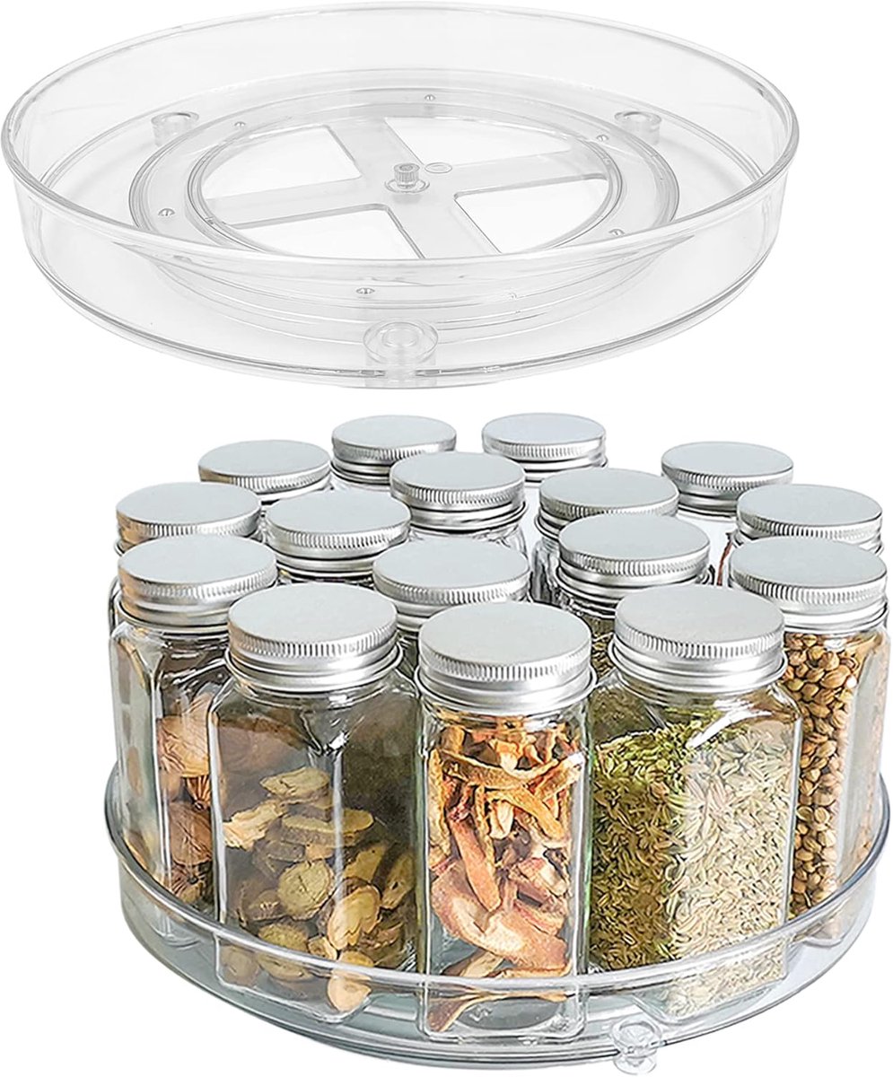 Lazy Susan Draaitafel voor Koelkast en Keuken - 2-Pack 23,5 cm