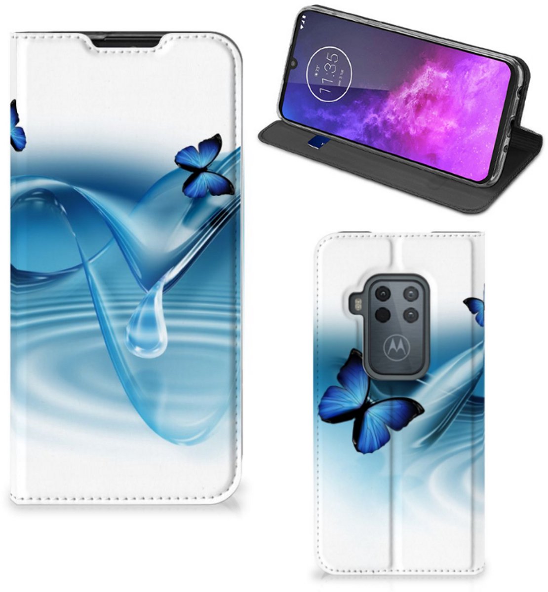 Motorola One Zoom Hoesje maken Vlinders