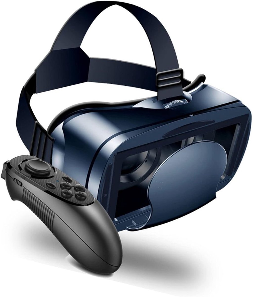 DYNA® VR Bril met controllers - VR Bril - VR-brillen - Blauw - 26cm x 18cm x 12cm