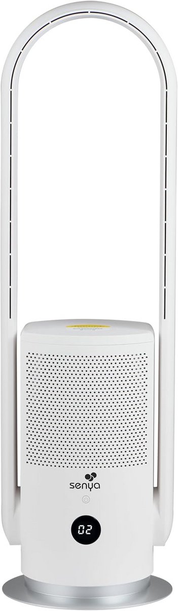 Bladloze ventilator met HEPA-luchtreiniger en afstandsbediening - 9 snelheden en modern design
