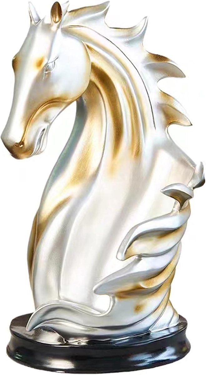 Decoratieve Paard Wijnfleshouder - Sculptuur Wijnrek voor Tafelblad