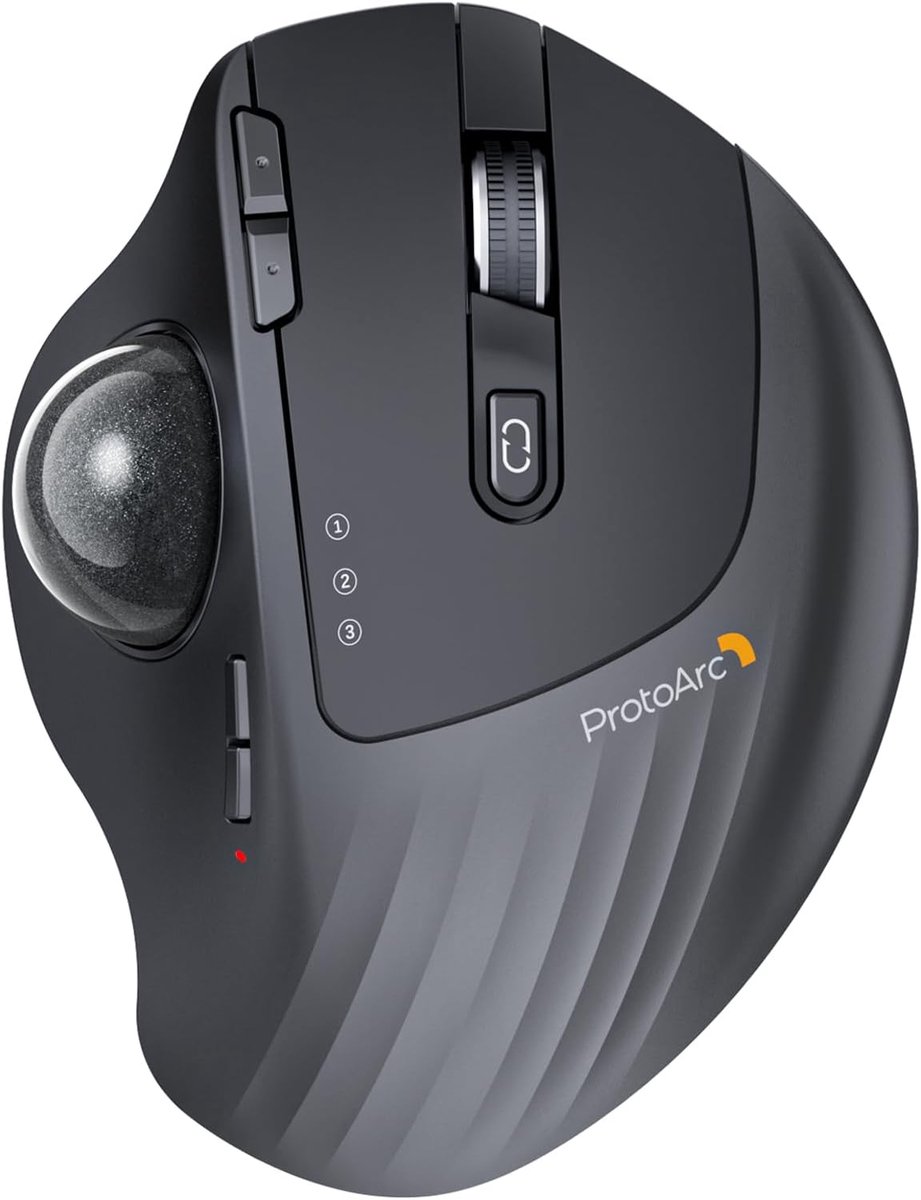 Draadloze Trackball Muis met Instelbare Hoek en 5 DPI Instellingen