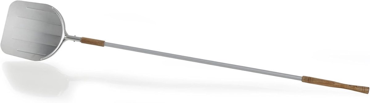 Aluminium Pizzaschep 2 m met Beweegbare Greep - 35 x 31,5 cm