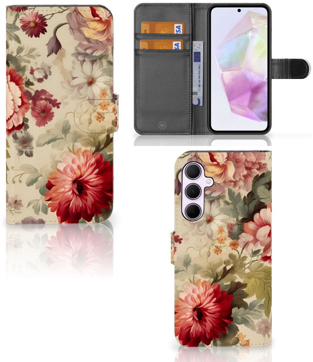 Hoesje voor Samsung Galaxy A35 Bloemen