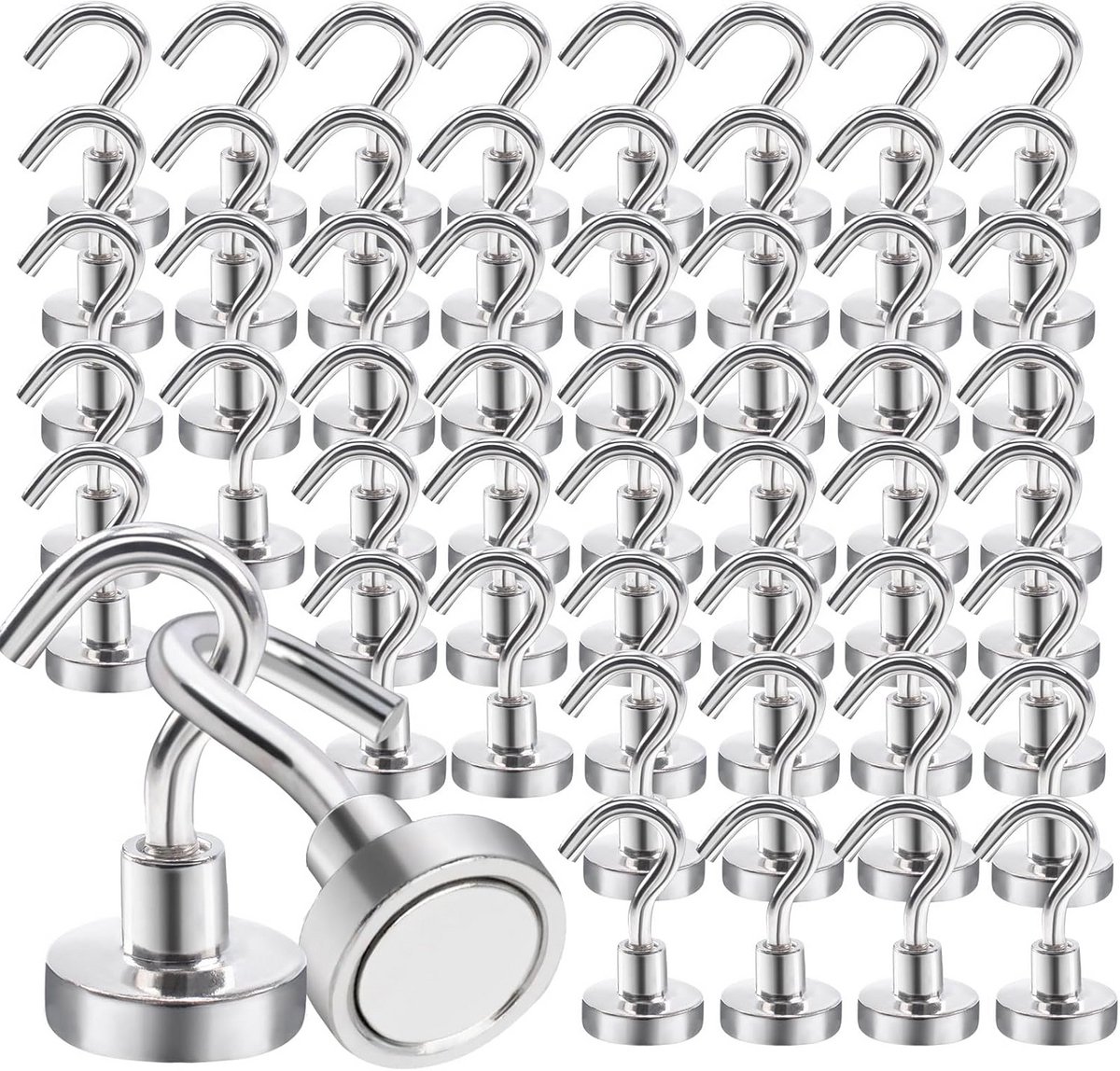 Set van 55 sterke magnetische haken voor diverse toepassingen
